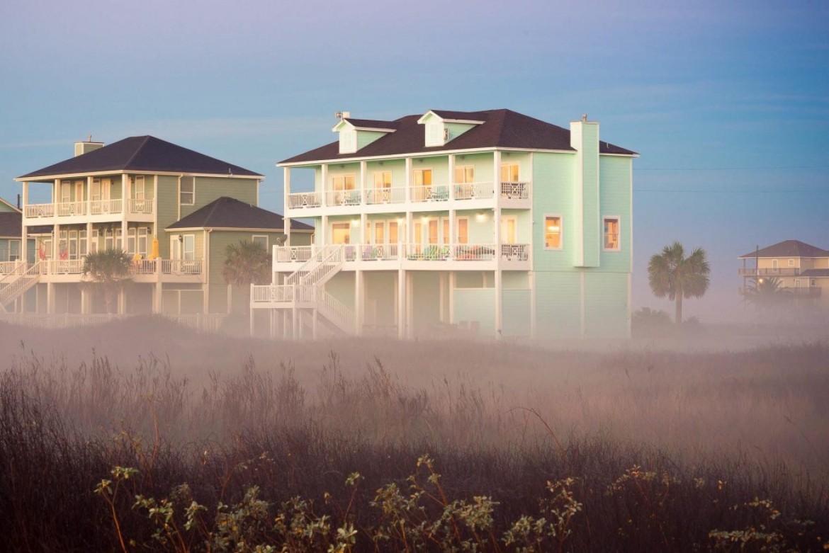 Home from Beach at Dusk